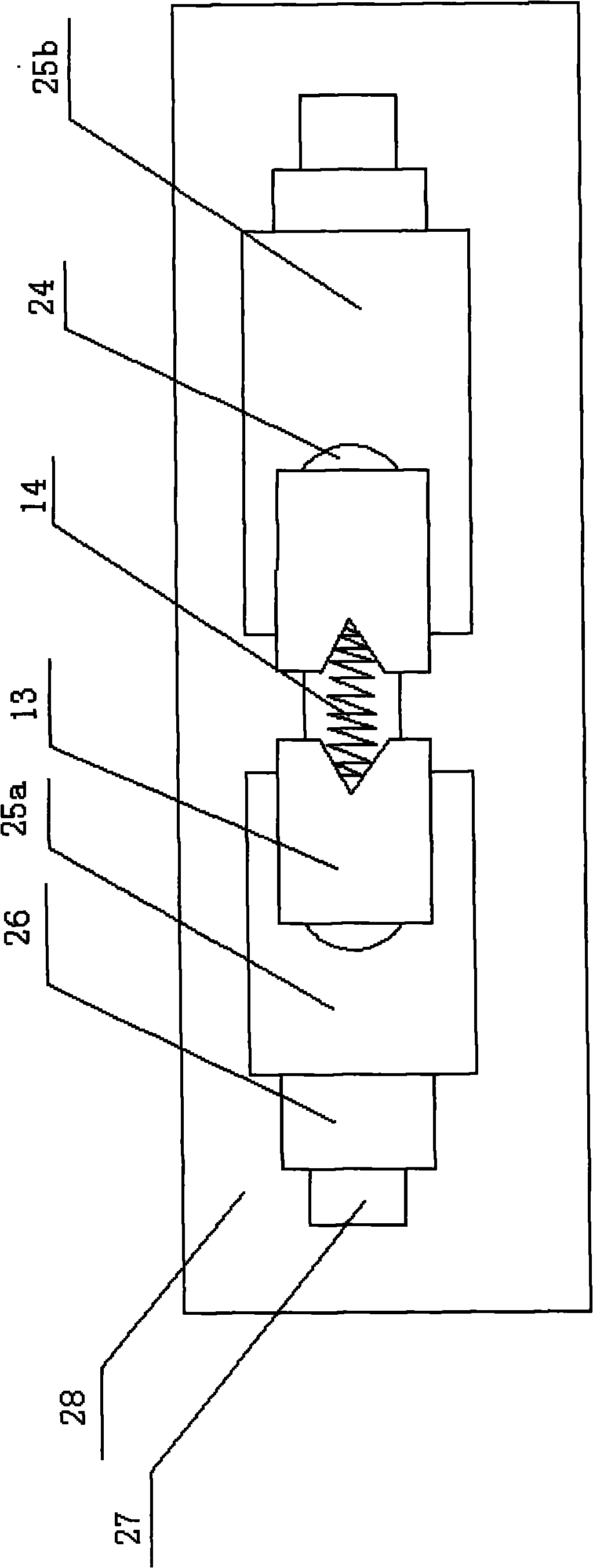 End induction heating device