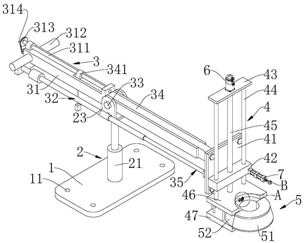 Using method of convenient-to-use straw rope winding machine for tree warm keeping