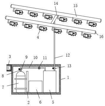 Variable pressure type water mist fire extinguishing device