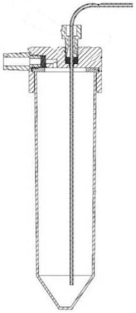 Micro-liquid sample introduction device for centrifugal tube and use method of micro-liquid sample introduction device