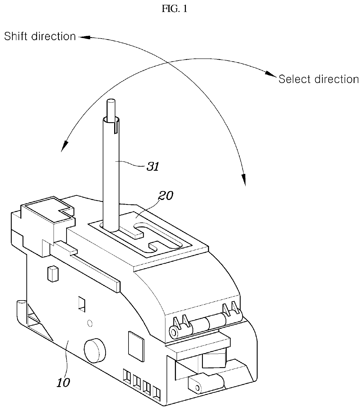 Shift lever assembly for automatic transmission vehicle