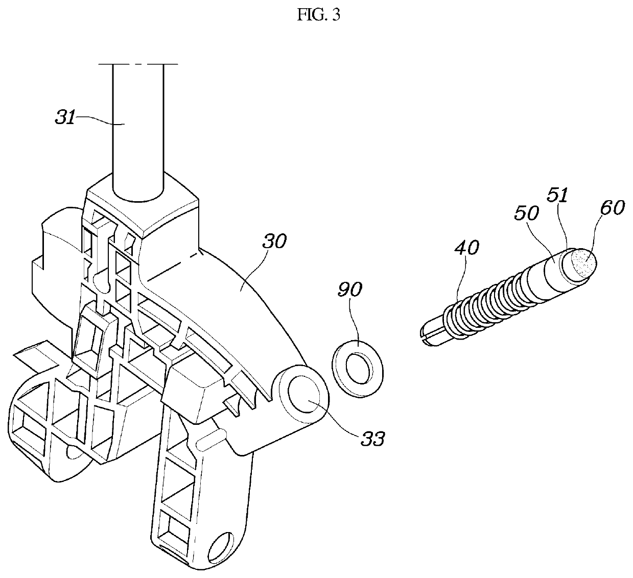 Shift lever assembly for automatic transmission vehicle