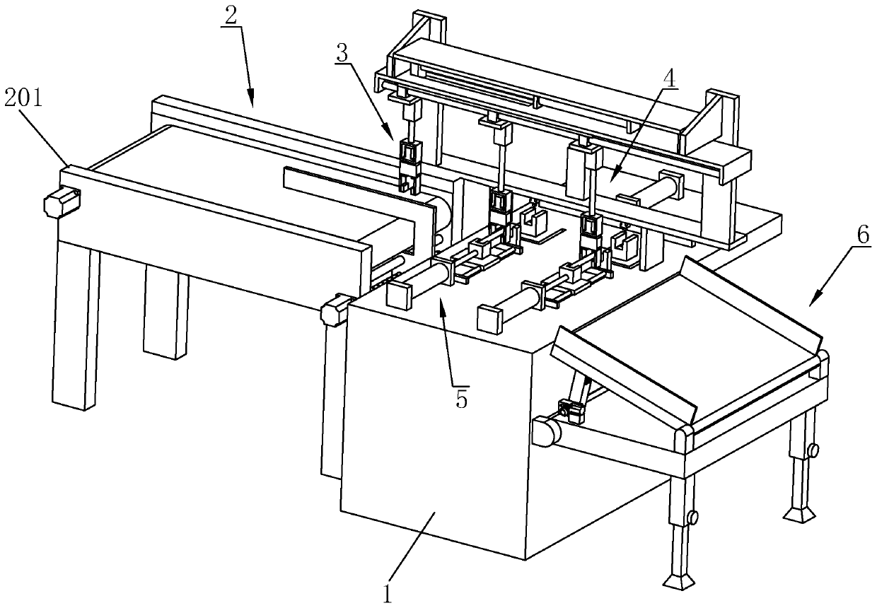 Hardware pipe stock automatic punching machine