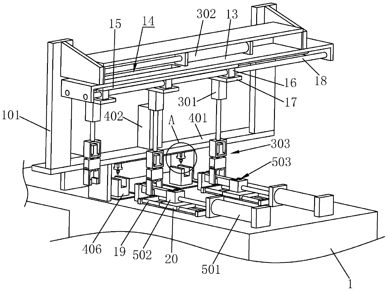 Hardware pipe stock automatic punching machine