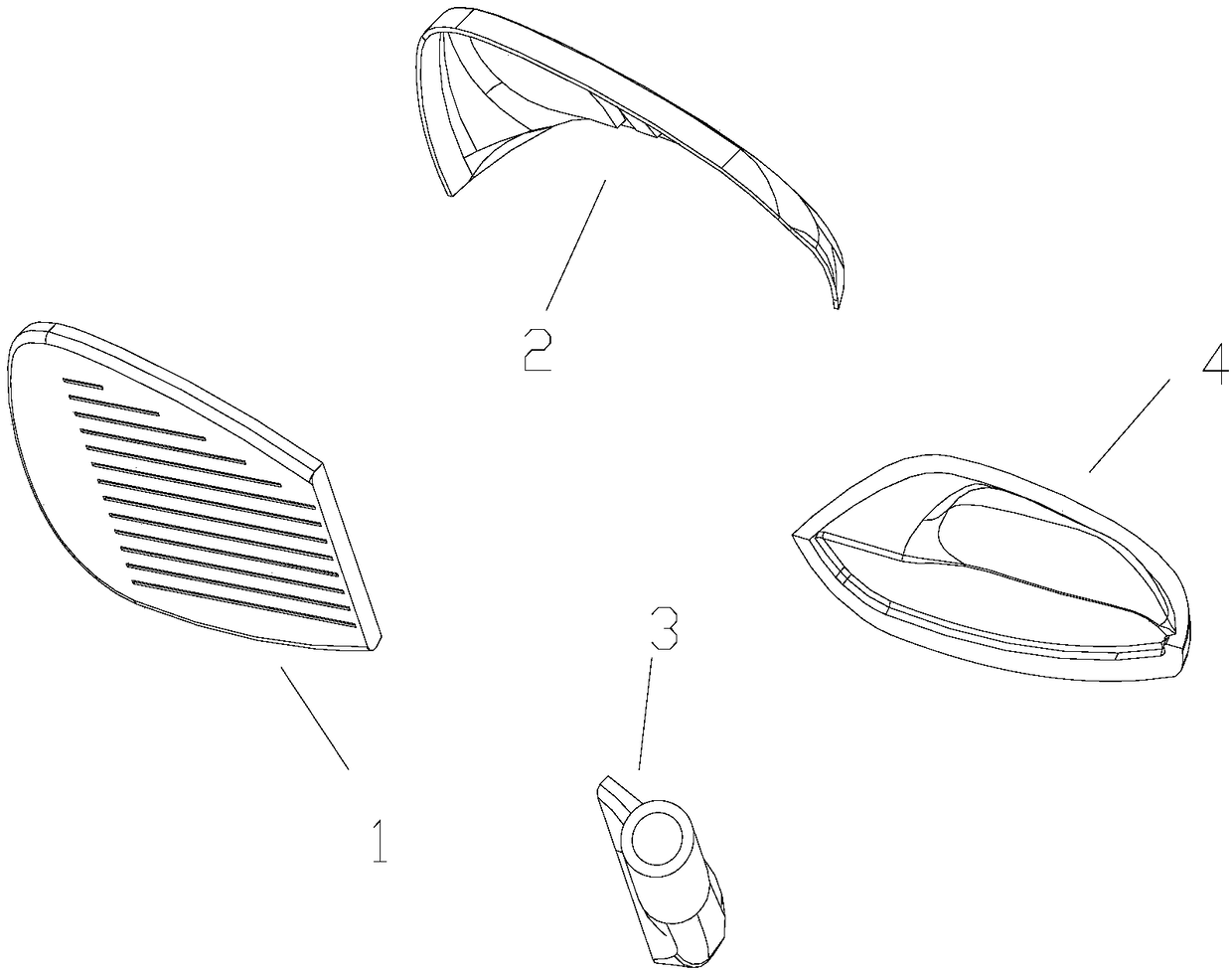 Hollow and smooth titanium-mass forging golf iron head