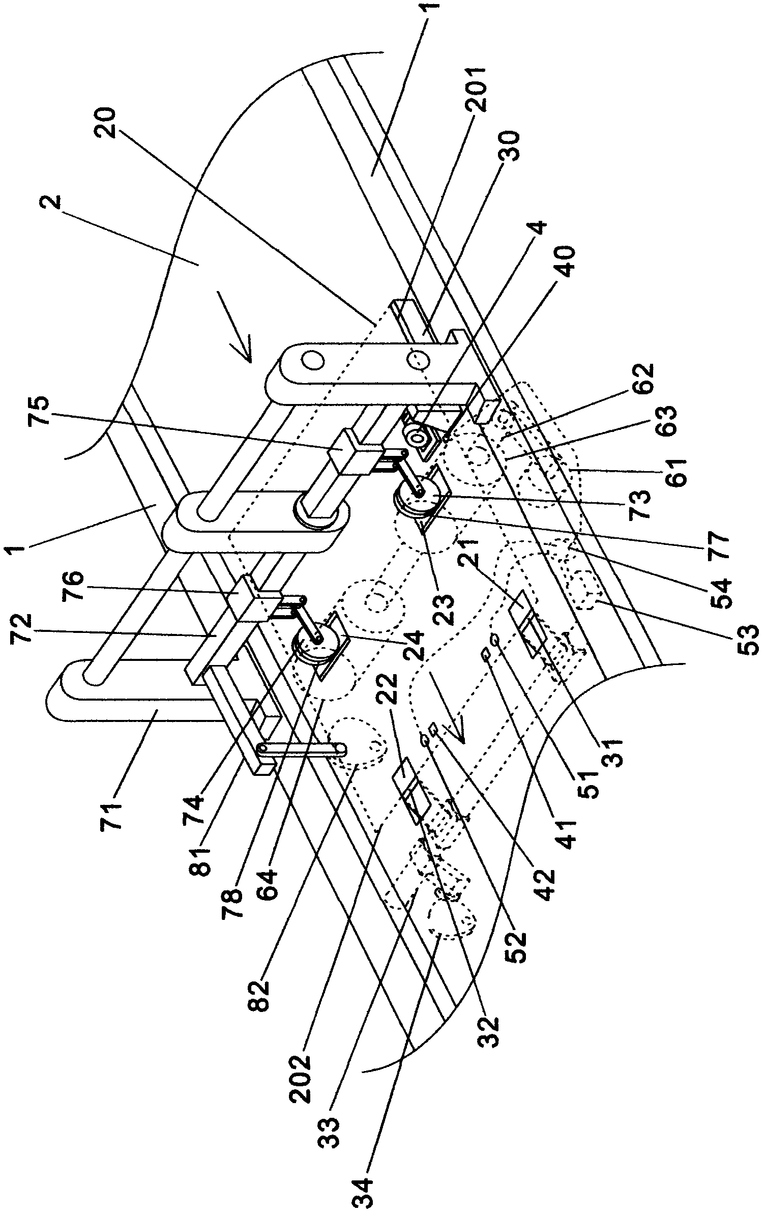 Paper conveying device