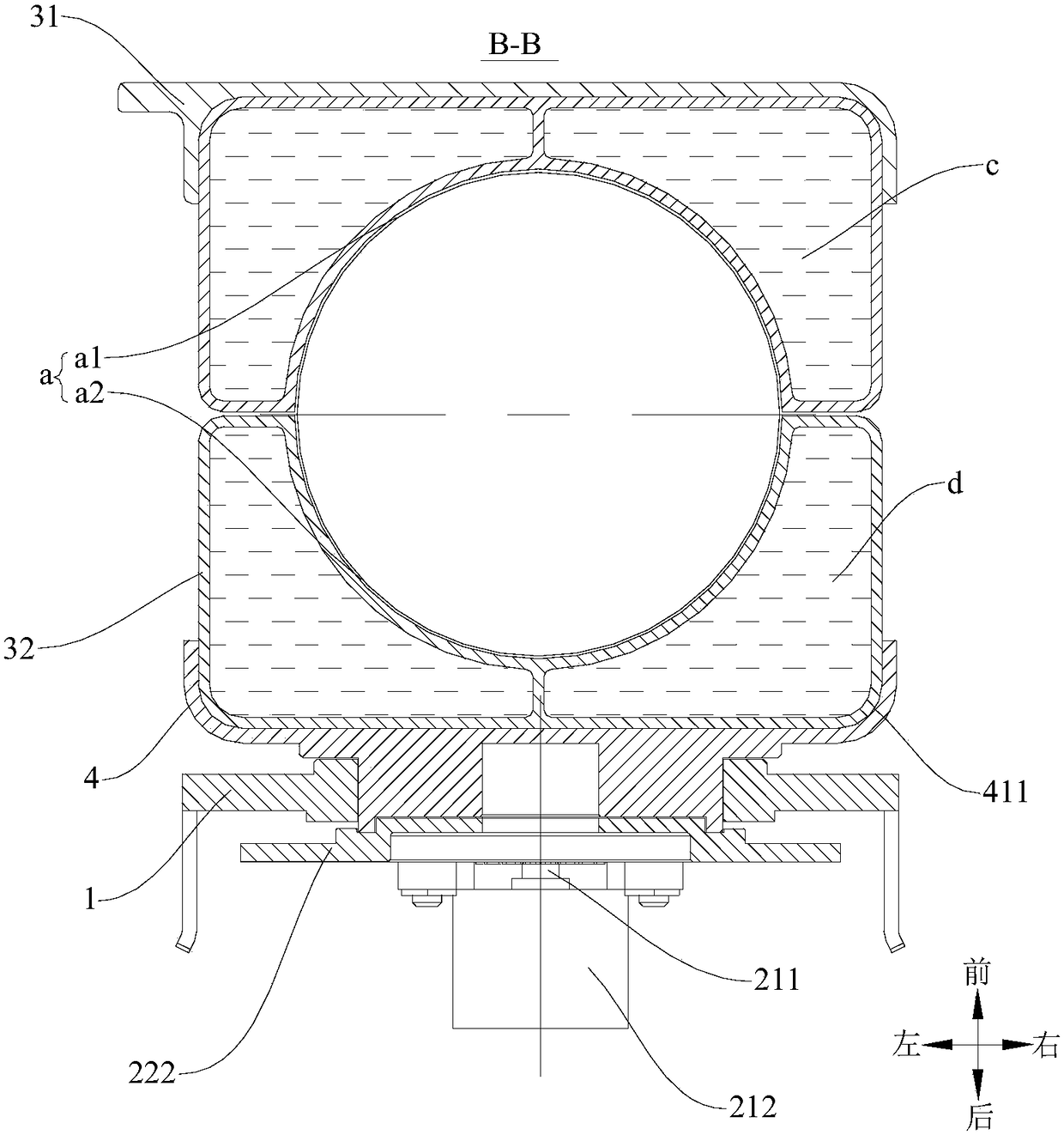 Rapid cooling device and refrigerator with same