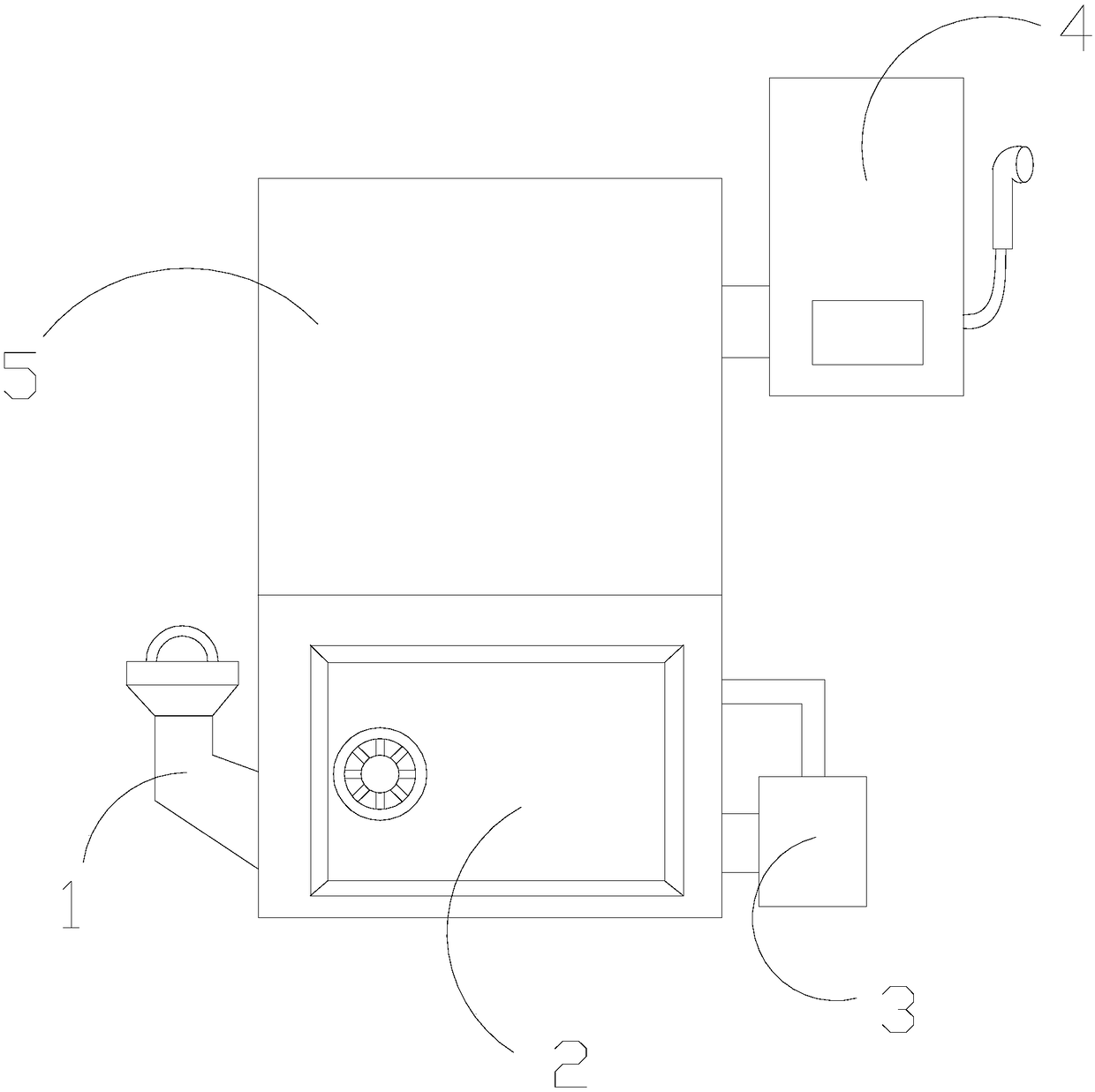 Fuel water heater utilizing water vapor generated in straw gasification to repeat reaction