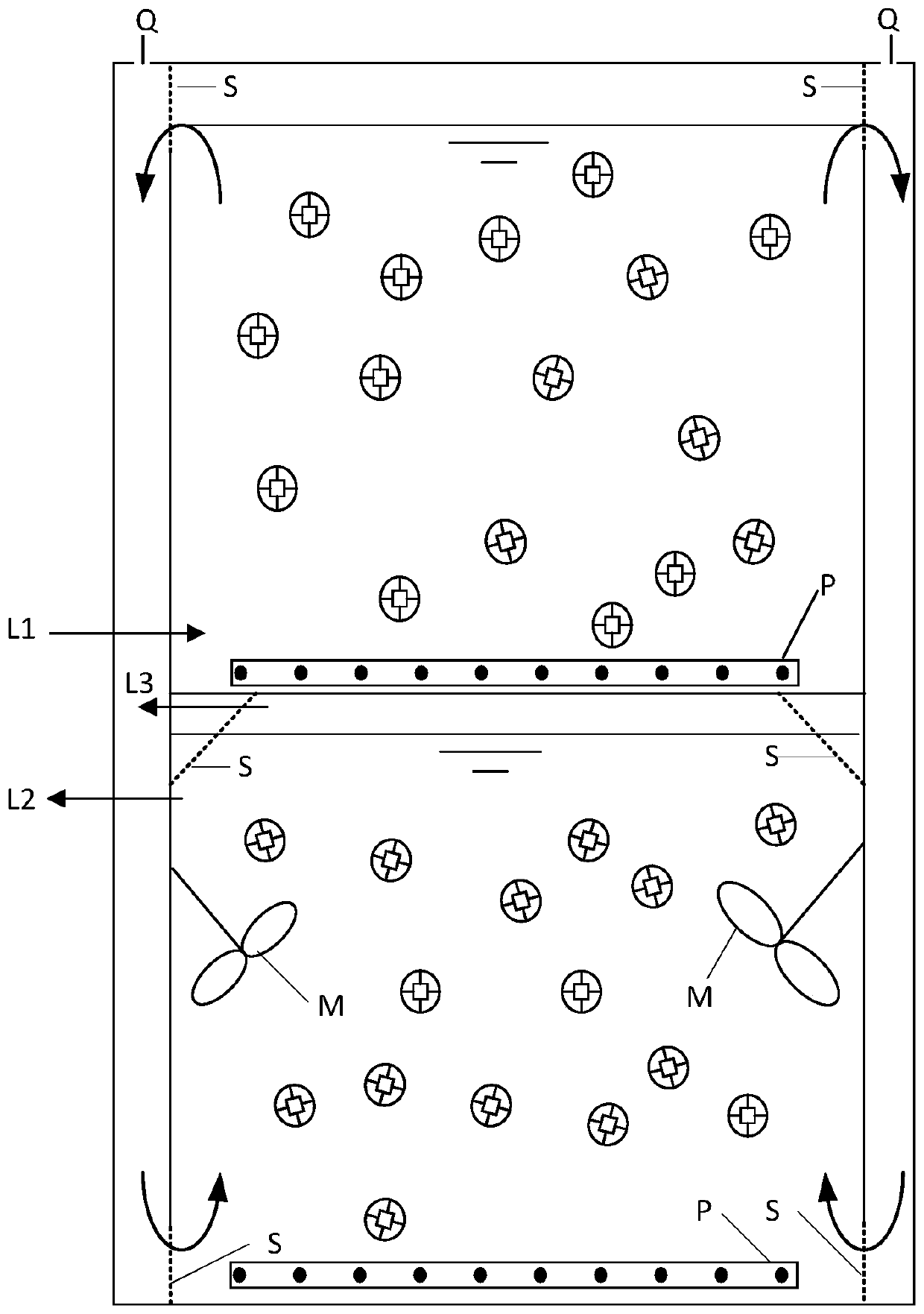 Autotrophic nitrogen removal integrated system based on MBBR and quick starting method