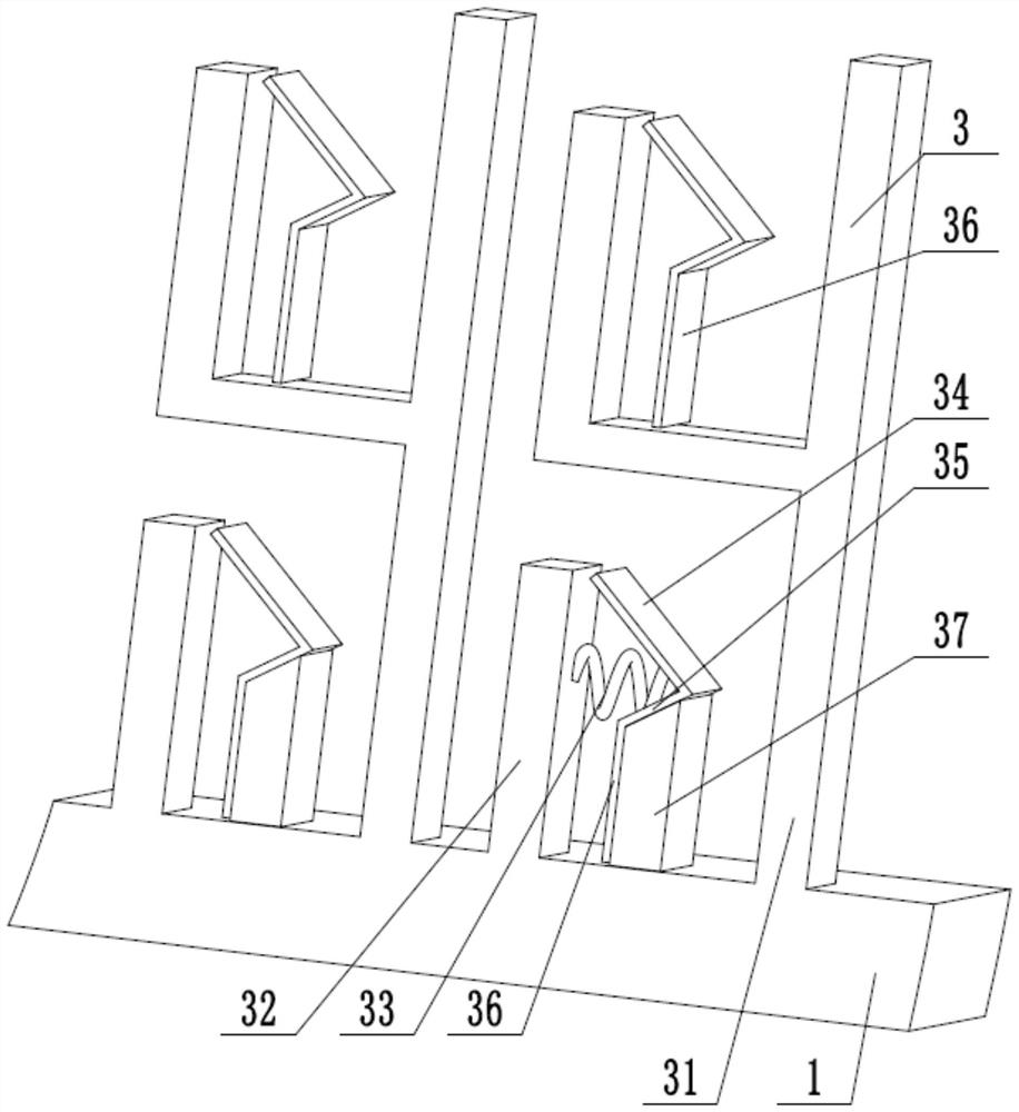 A cable management structure arranged on the wind guide cover