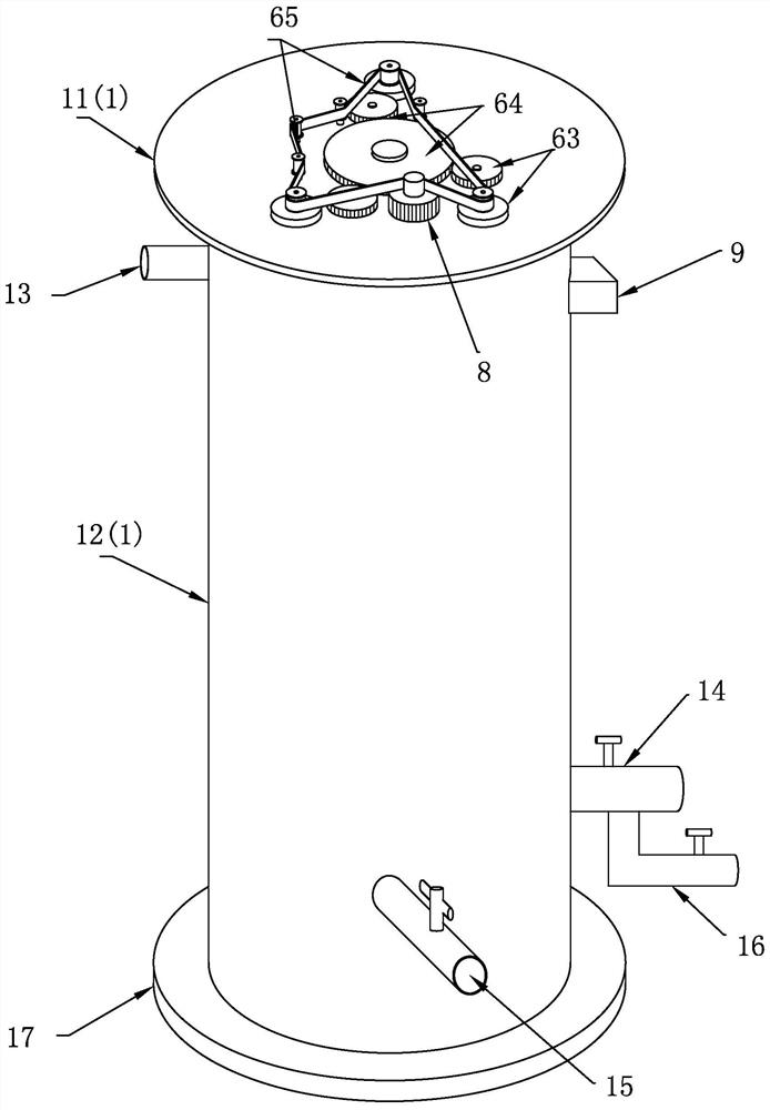 Circulating purification device for acid for surface treatment