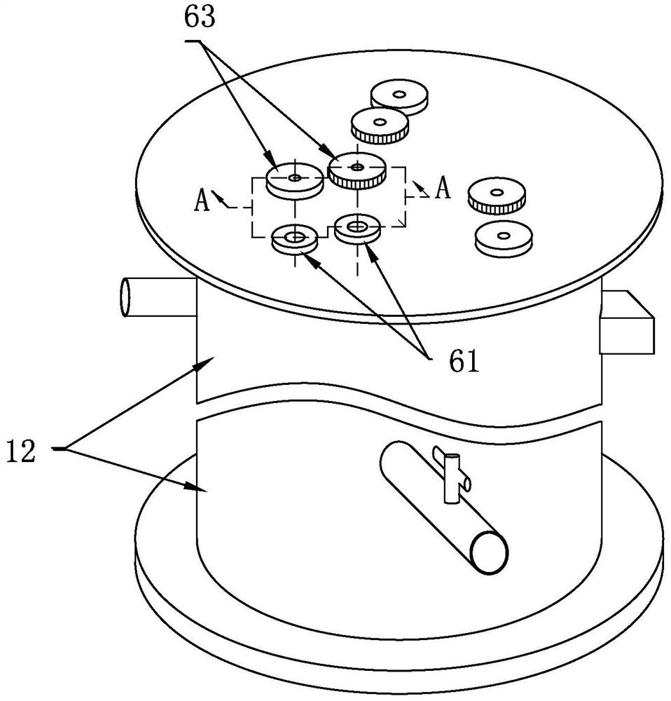 Circulating purification device for acid for surface treatment