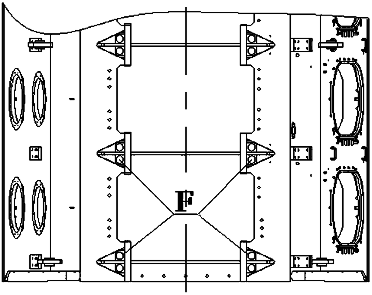 Method for machining diesel engine frame through bolt holes and tools thereof