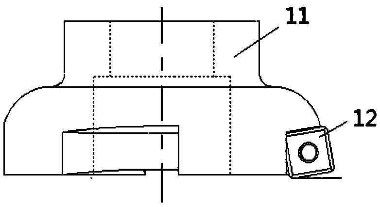 Method for machining diesel engine frame through bolt holes and tools thereof