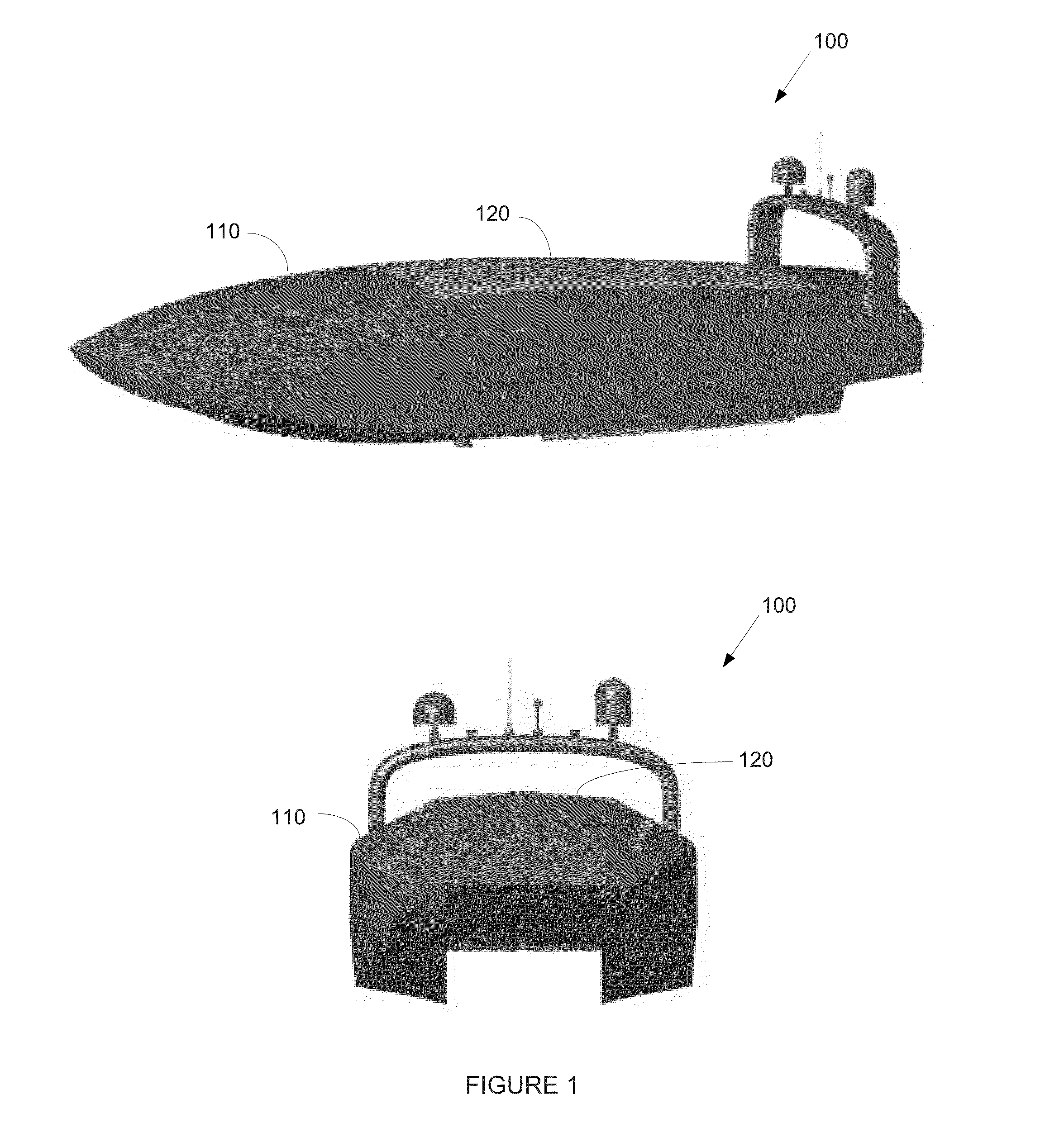 Catamaran surface vessel with removable mission-specific payload module