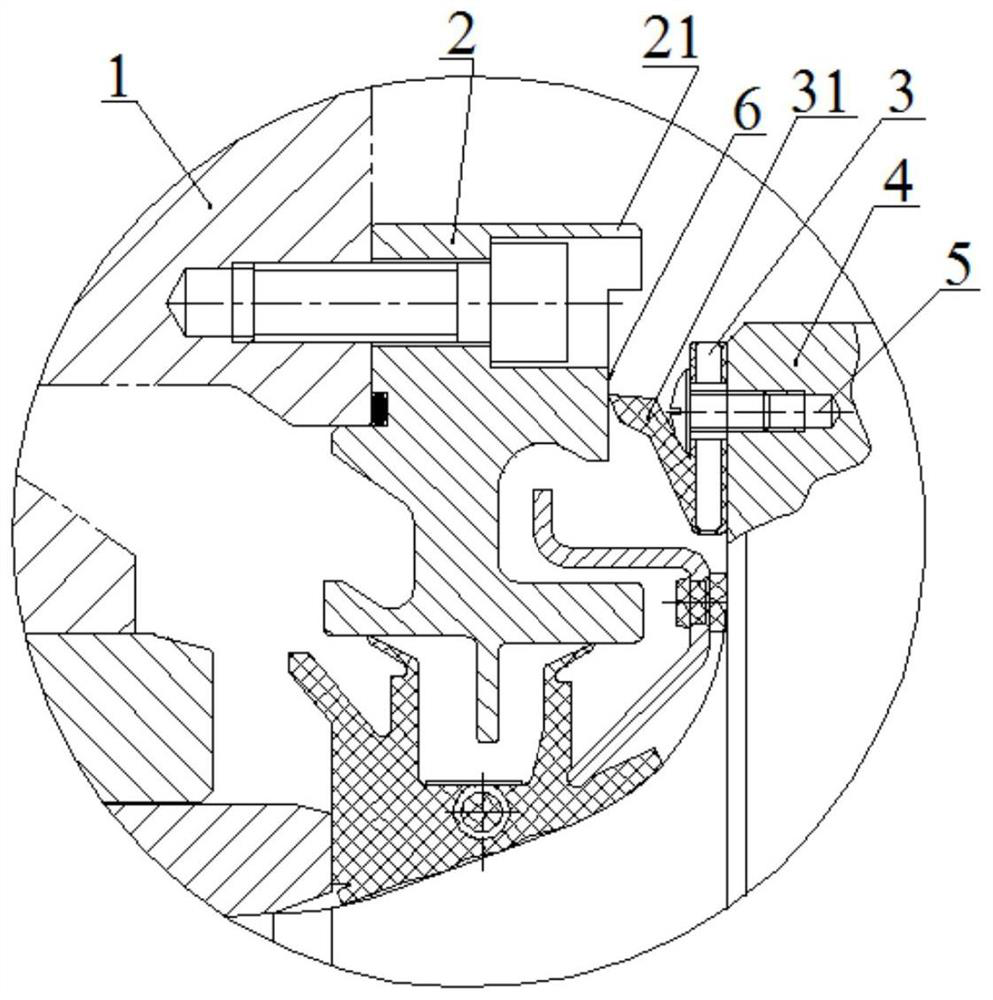 Reverse waterproof device for oil film bearing