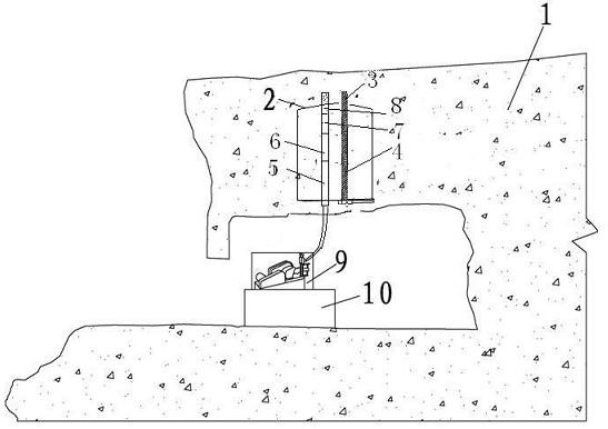 Inverted grouting method suitable for flat-top cave roof rock mass anchoring engineering