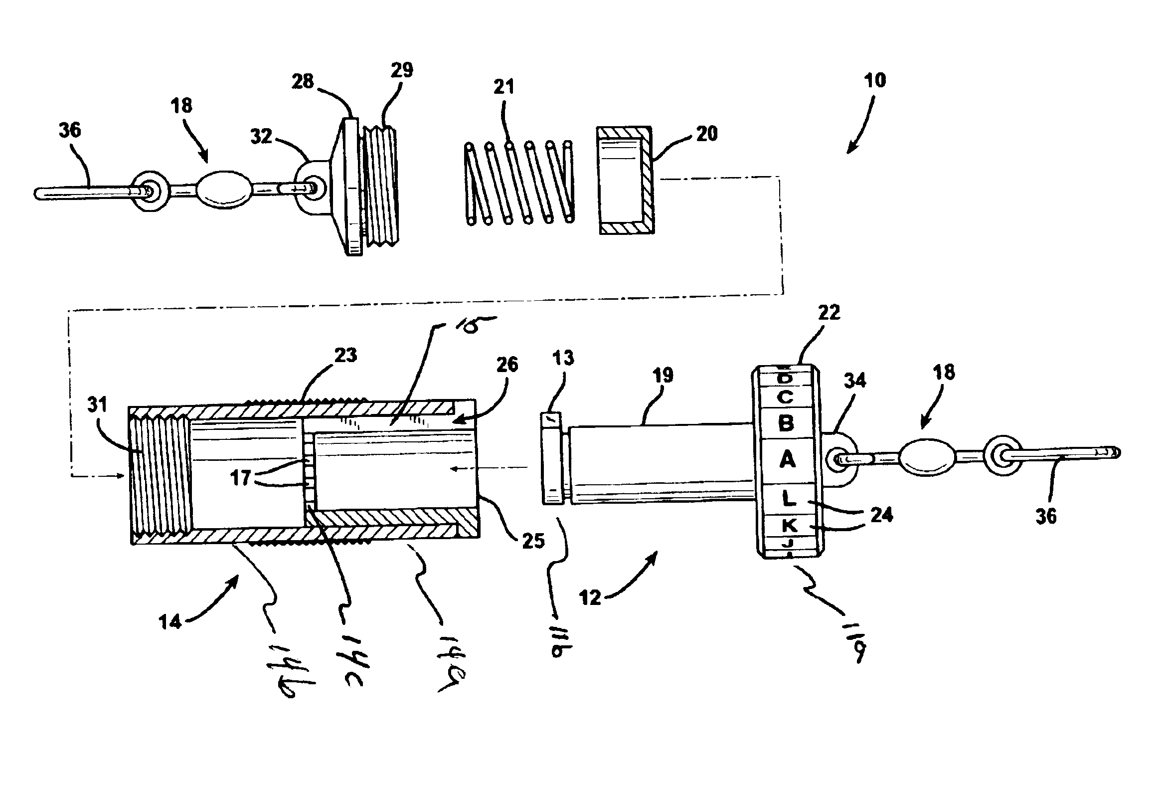 Keyless locking device