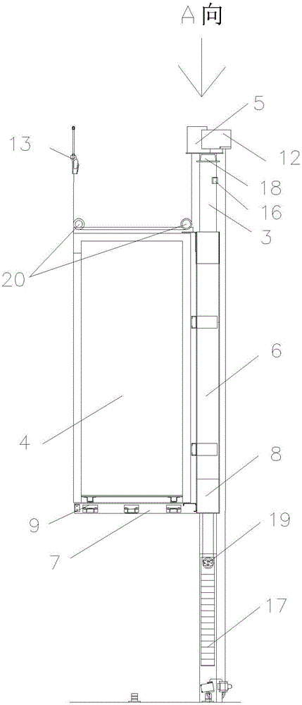 Novel backpack optimization type home elevator