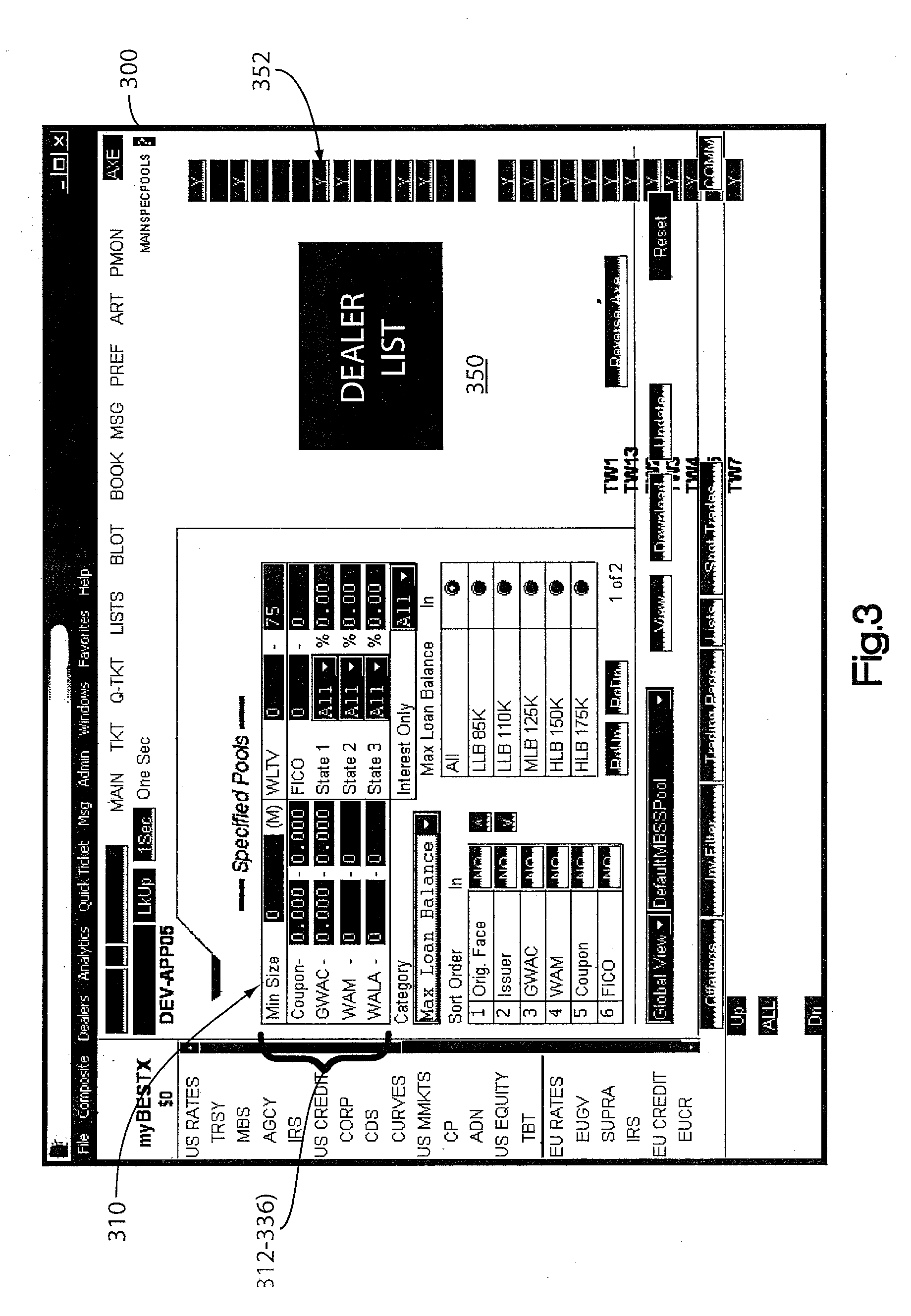 System and method for specified pool trading