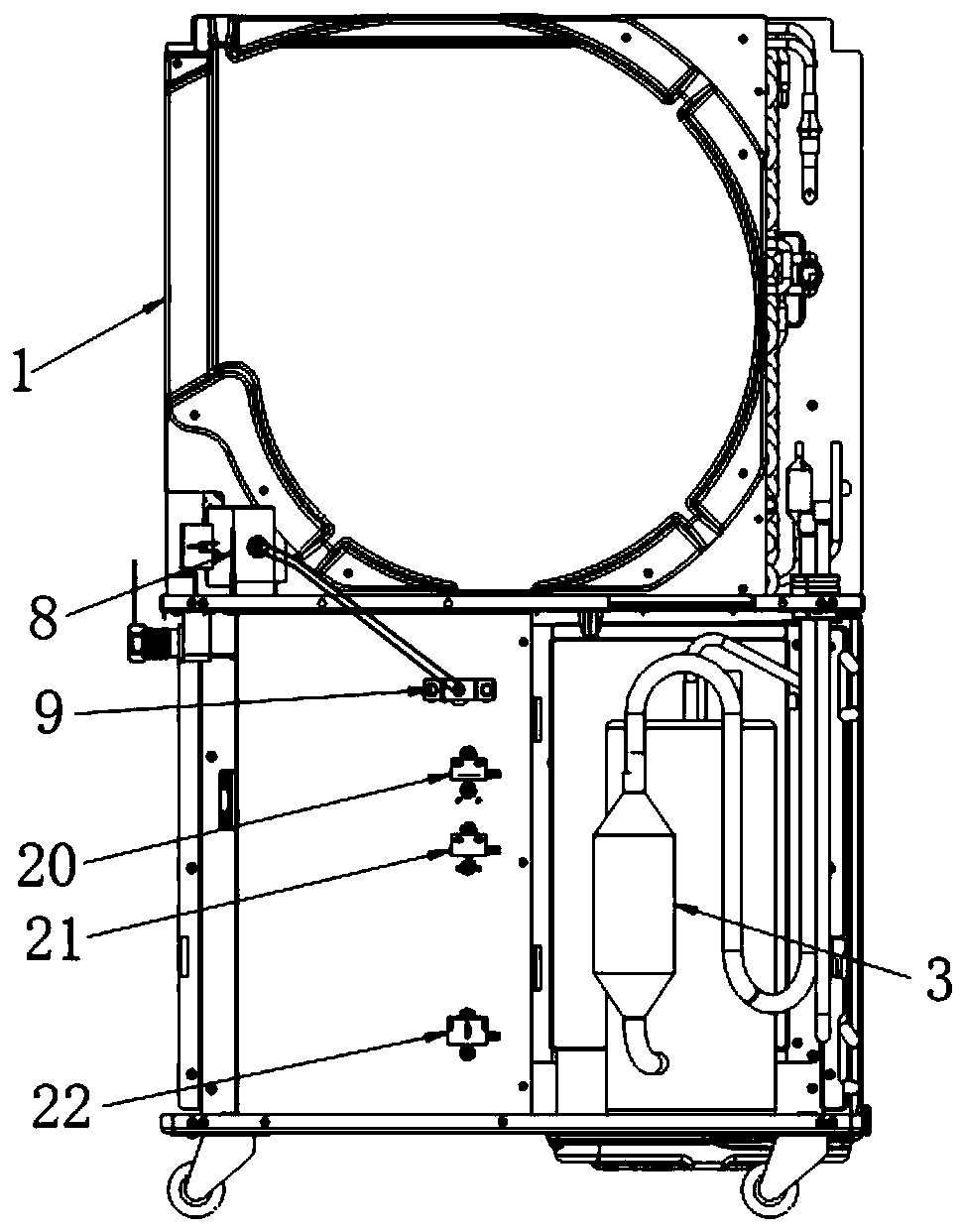 Dehumidifier with multifunctional drainage function and drainage method