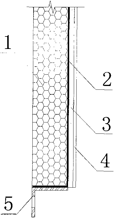 Heat-insulating decorative fireproof partition board for exterior wall of building and construction method thereof