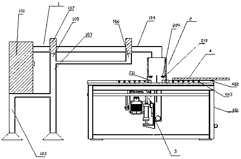 Cutting equipment with efficient sound absorption and dust collection functions