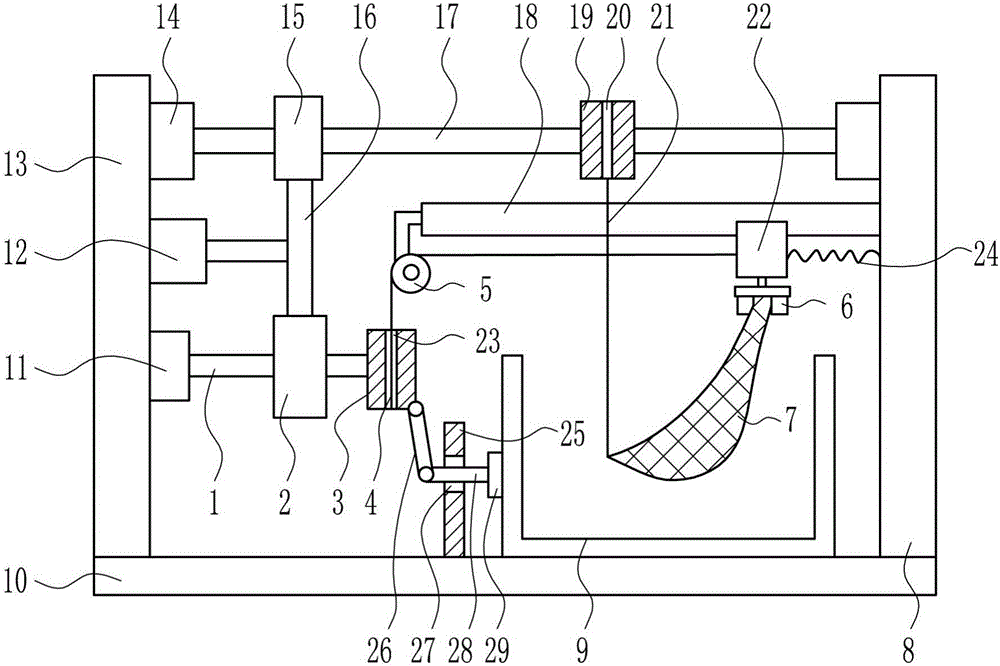 Rapid industrial wastewater filtering device for environmental protection