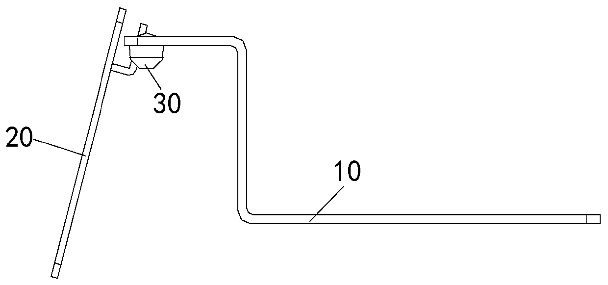 Display bracket and automatic regulating rod thereof