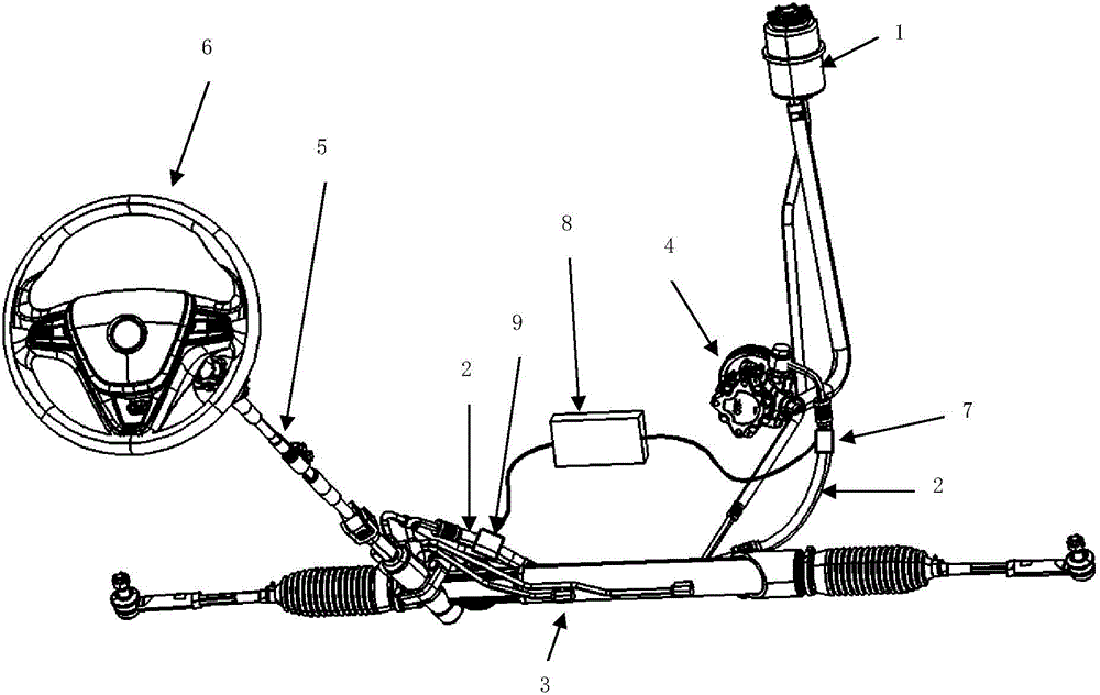 Noise and vibration reduction device for steering system