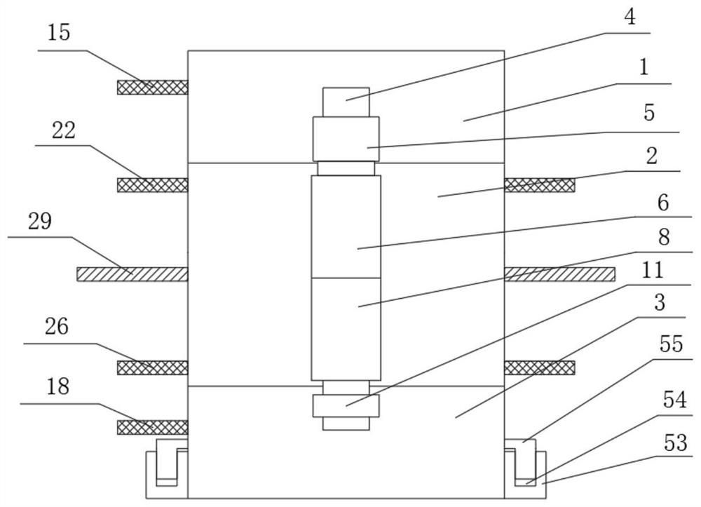 Magnesium alloy casting rod upsetting deformation blank making device