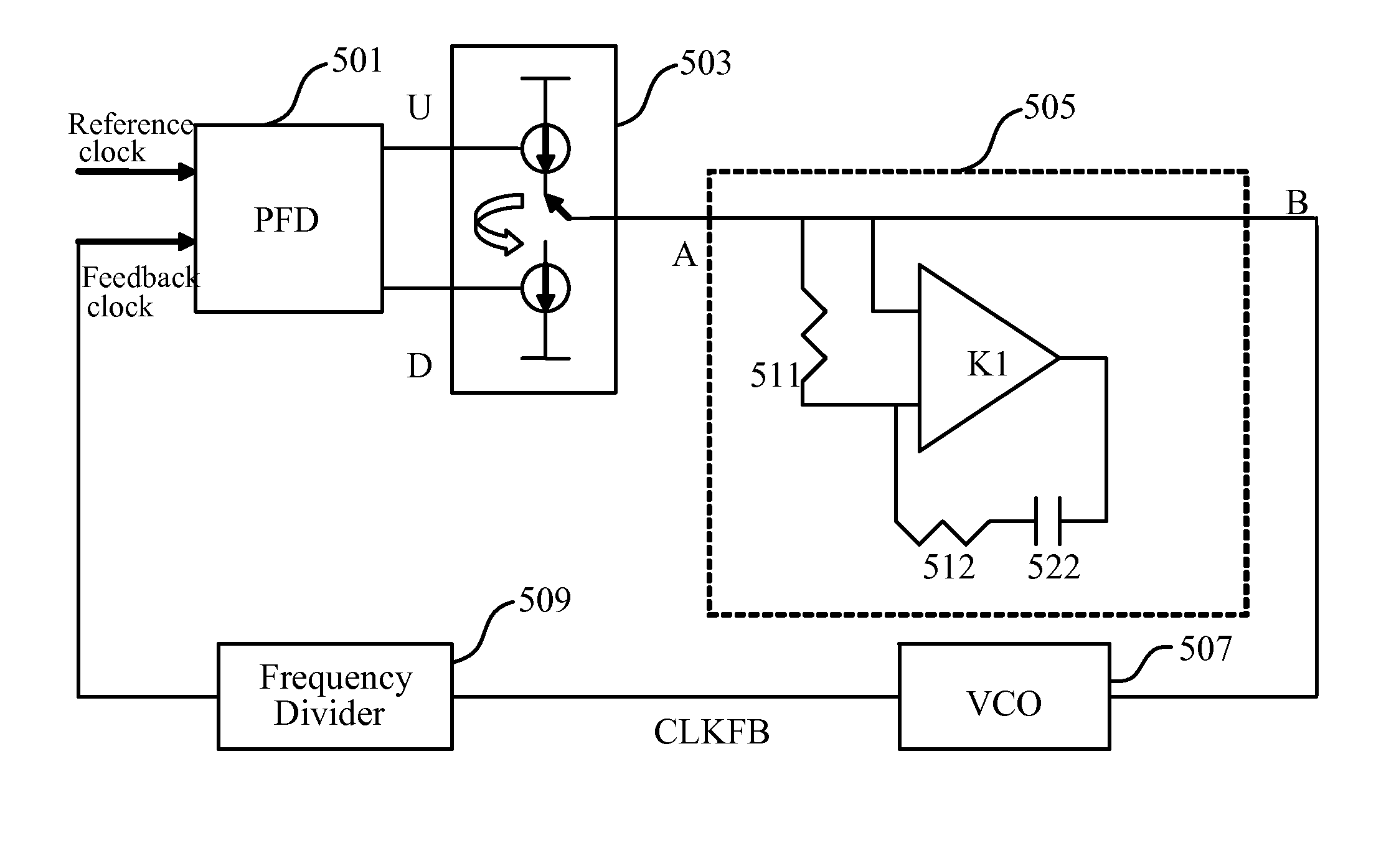 Adjustable pole and zero location for a second order low pass path filter used in a phase lock loop circuit