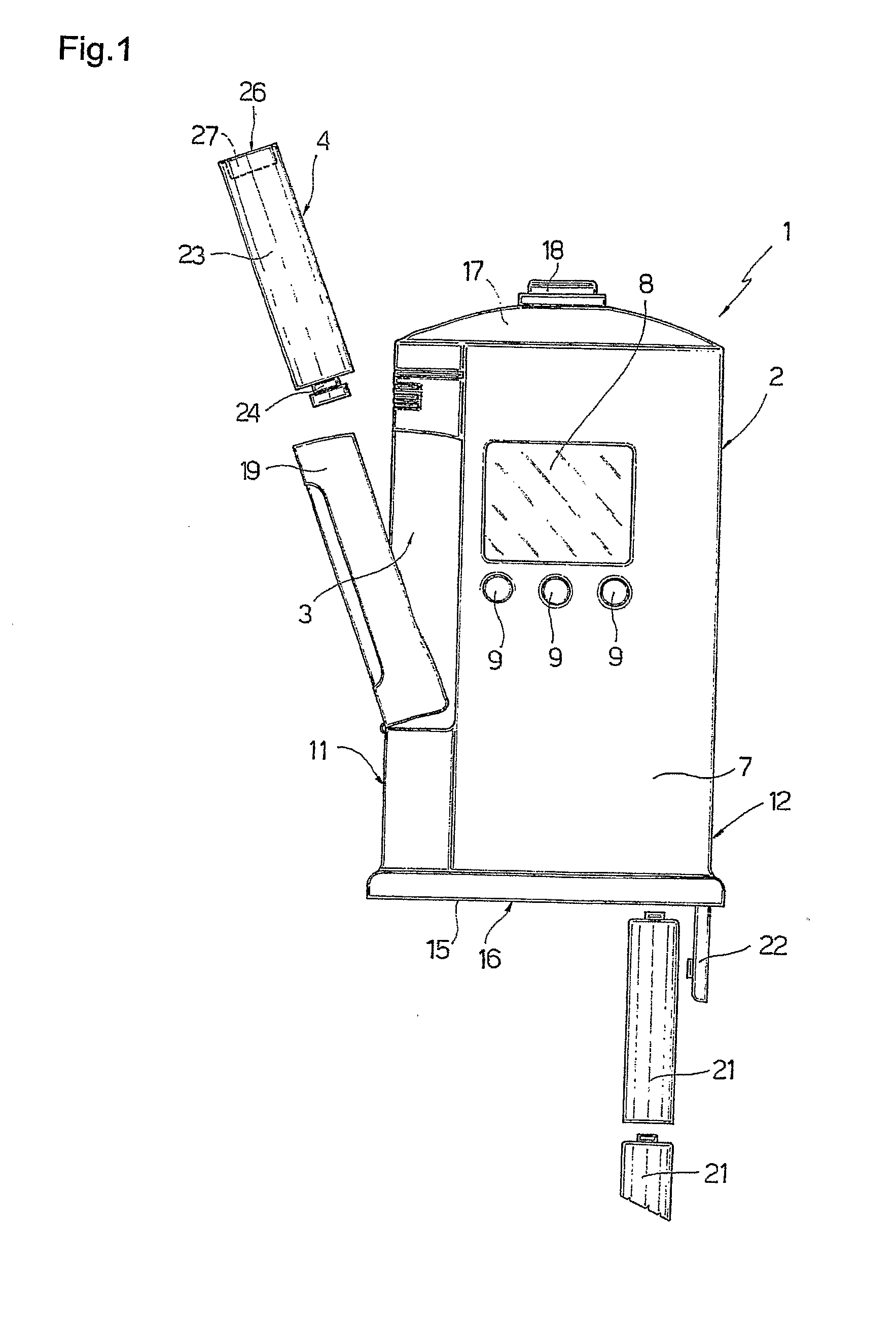 Hand-held electronically controlled injection device for injecting liquid medications