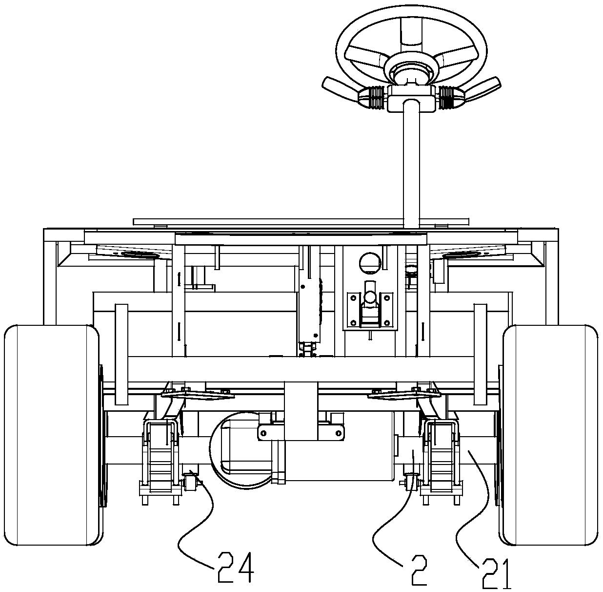 Miniature electric fire fighting truck chassis