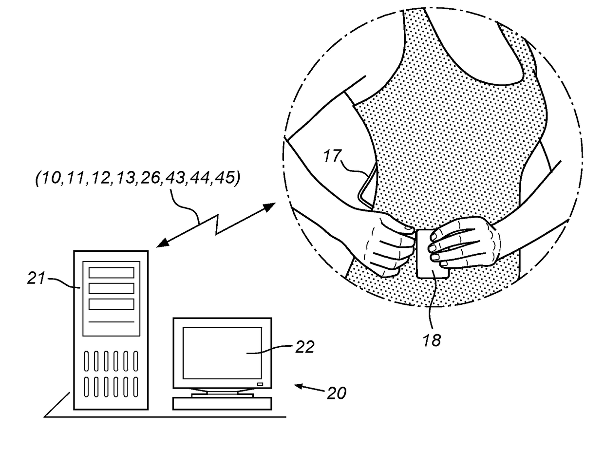 Device and Method for Assessing Respiratory Data in a Monitored Subject