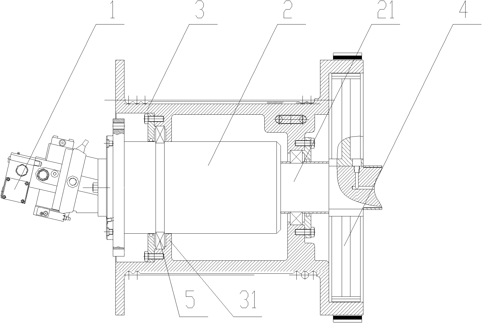 Engineering machine and outer-hooping and inner-expanding type winding mechanism thereof