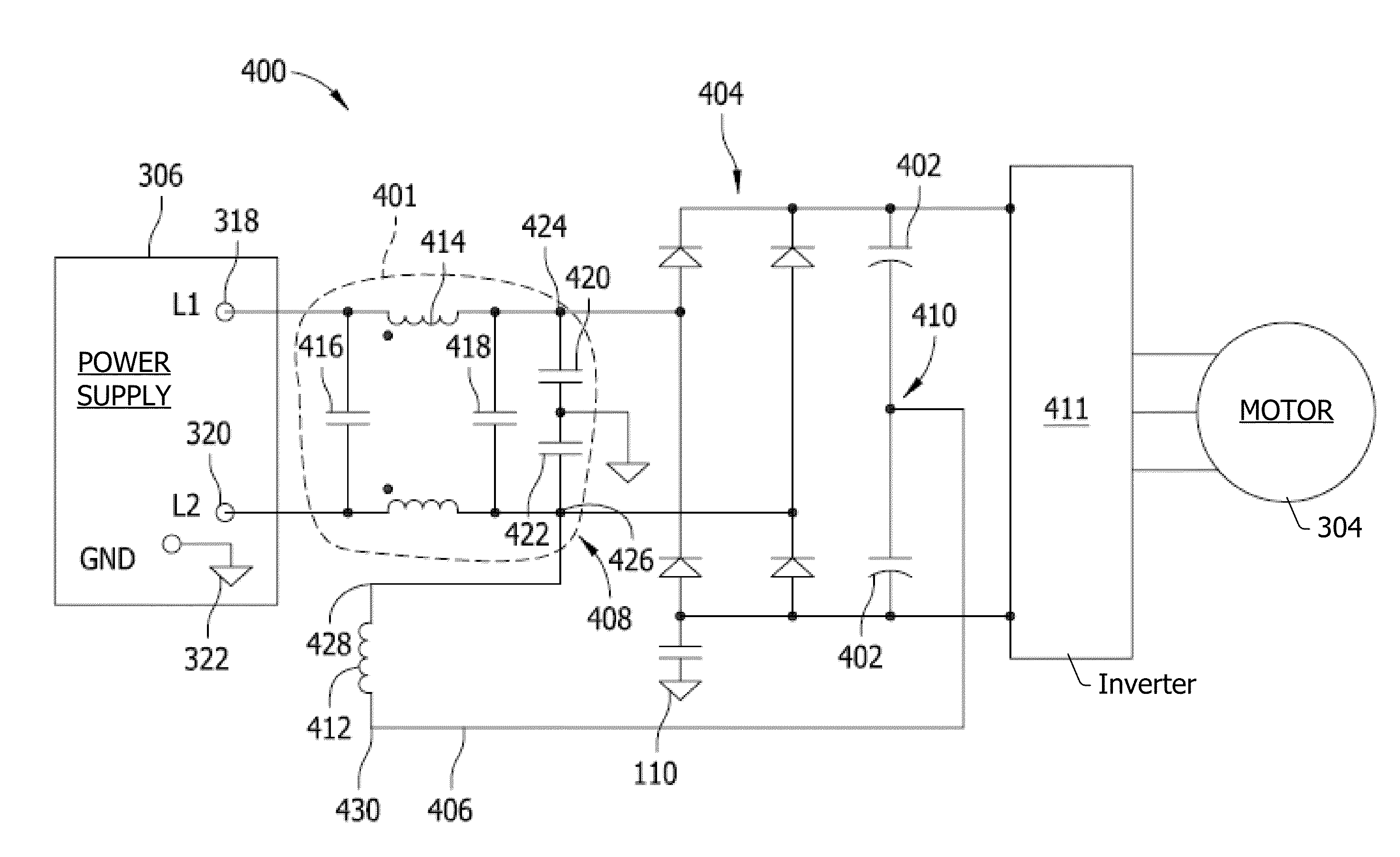 Methods and systems for reducing conducted electromagnetic interference