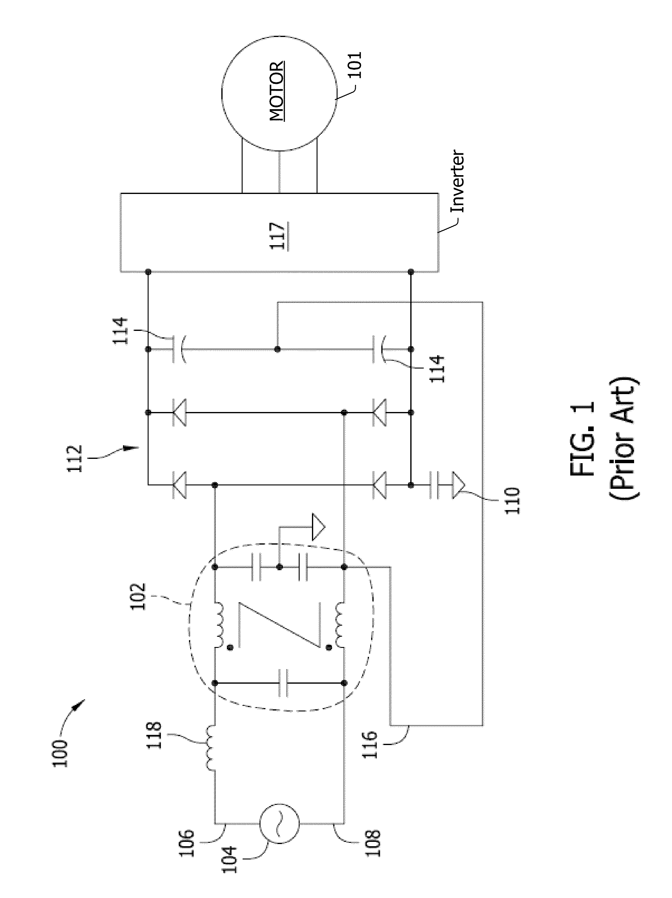 Methods and systems for reducing conducted electromagnetic interference