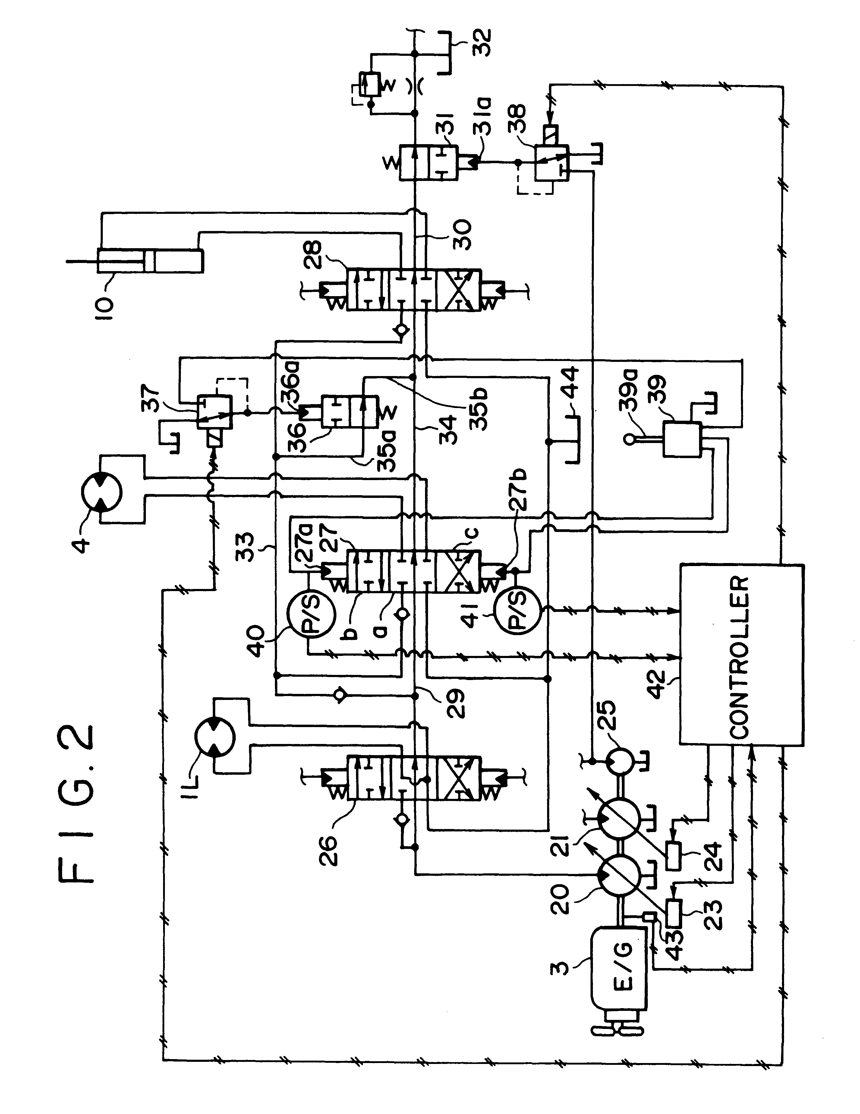 Hydraulic control device of a working machine