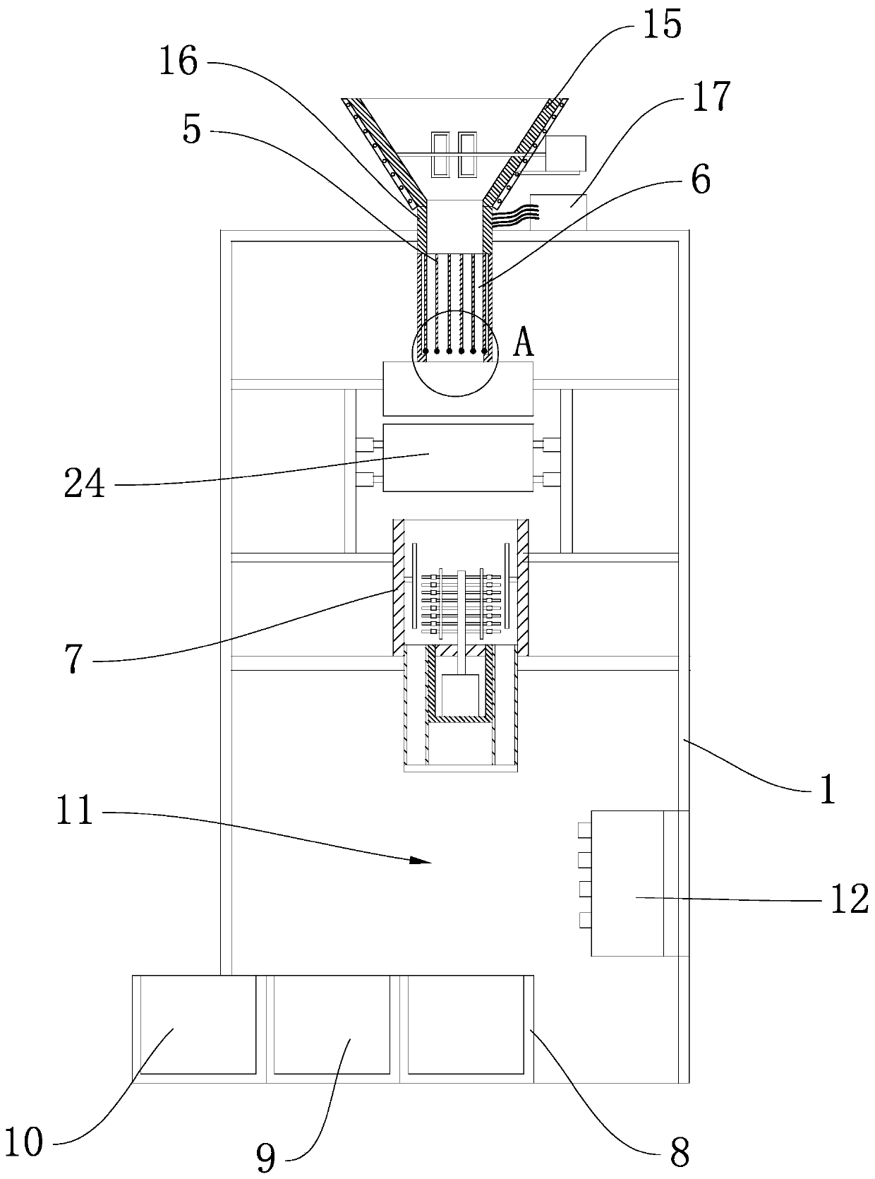 Efficient snakegourd seed shelling machine