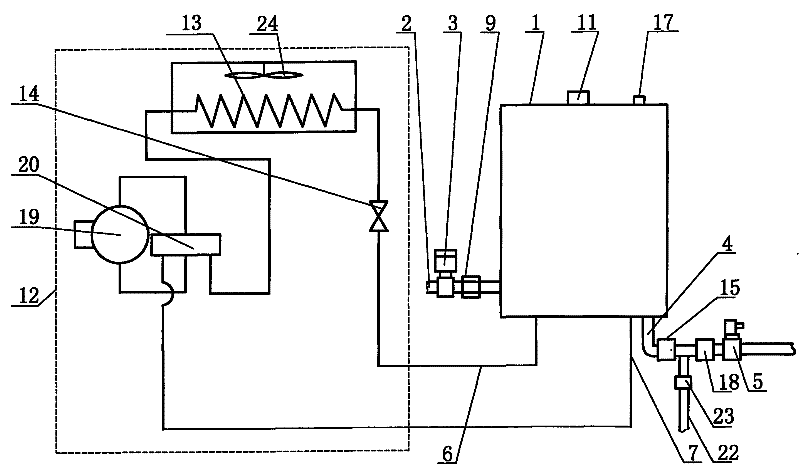 Heat pump water heater capable of ultrasonic water level detection