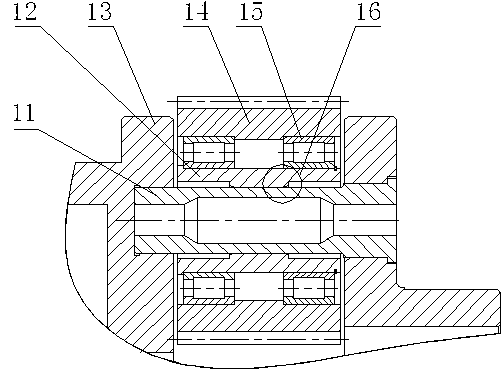 Flexible planet gear transmission mechanism of wind power gear box