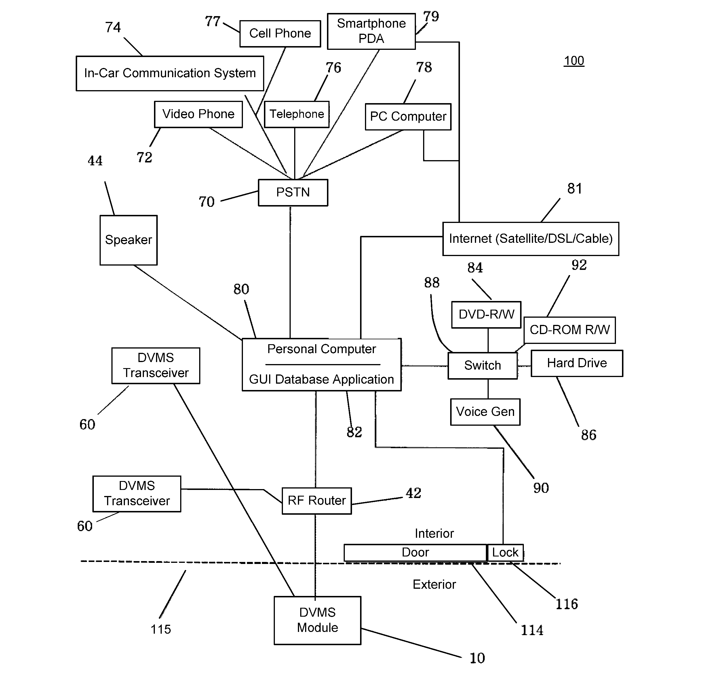 Two-way audio-video communication method for receiving person at entrance