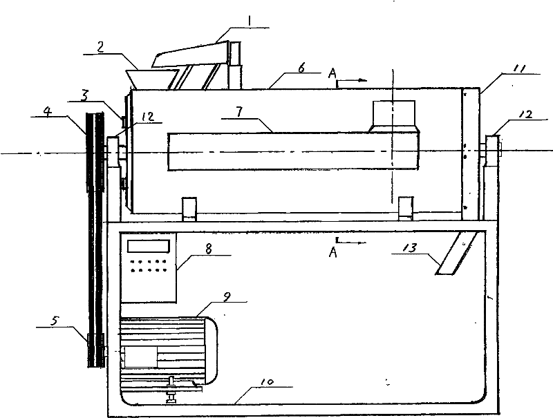 Cylindrical brushing machine