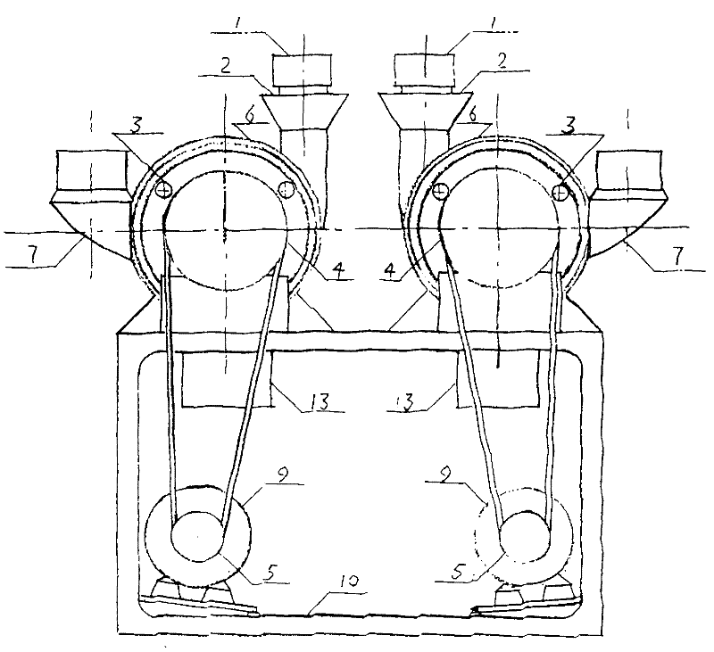 Cylindrical brushing machine