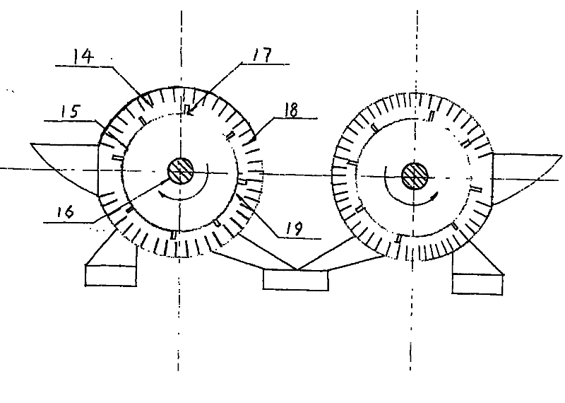 Cylindrical brushing machine