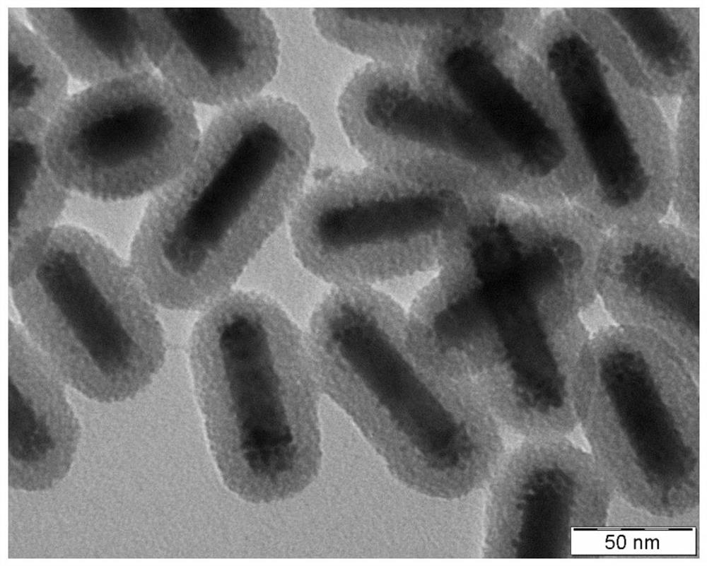 Preparation method of gold nanorod-palladium composite material