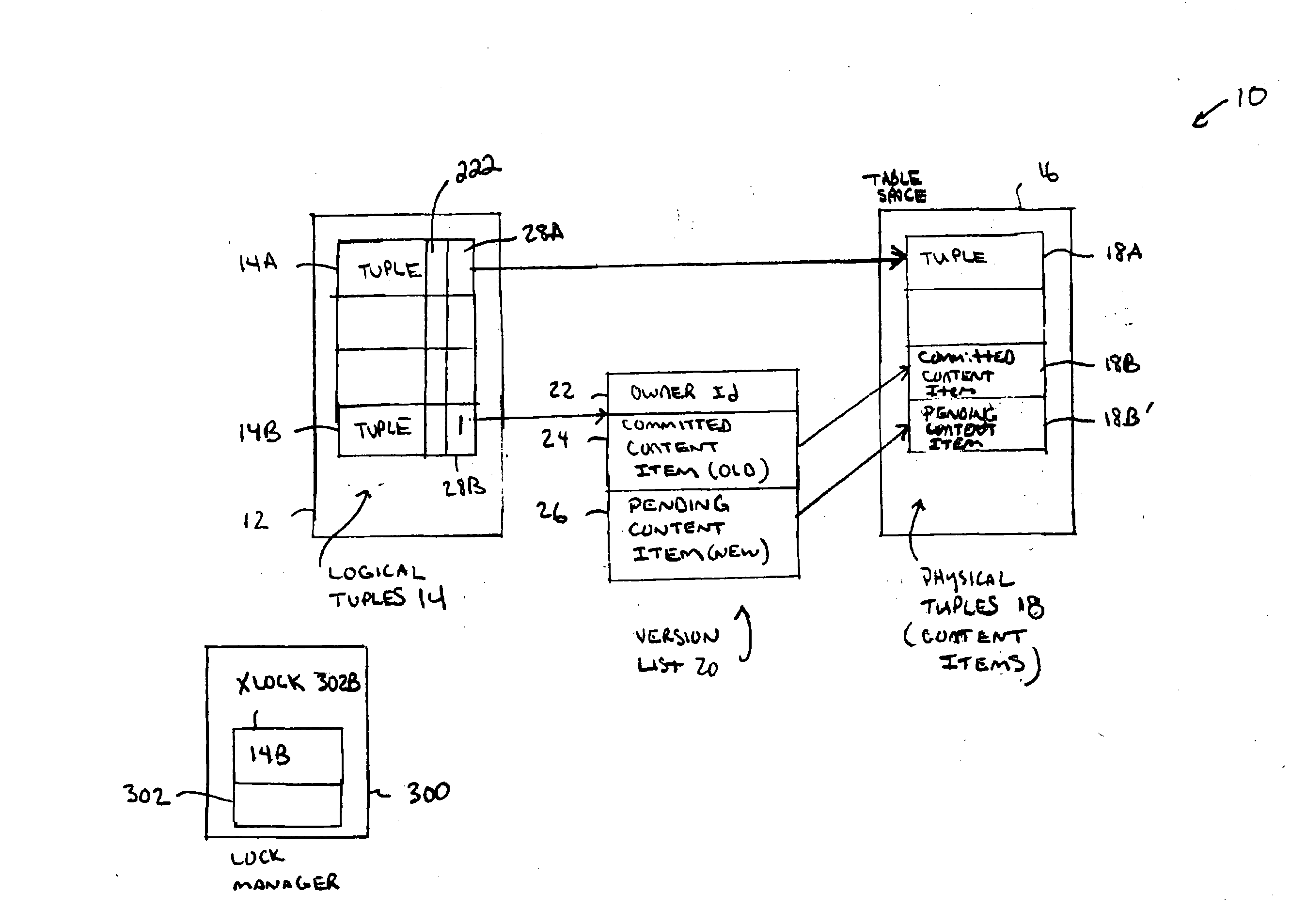 Database management system with efficient version control