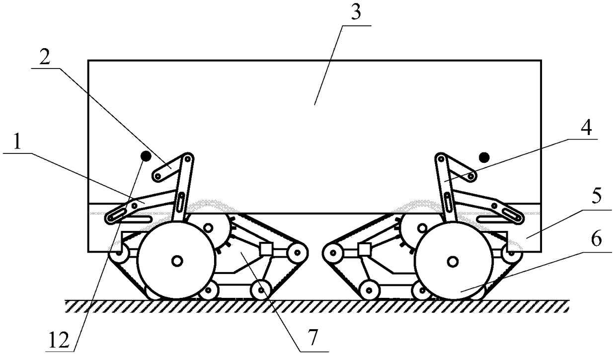 Wheel-caterpillar alternative type all-terrain vehicle