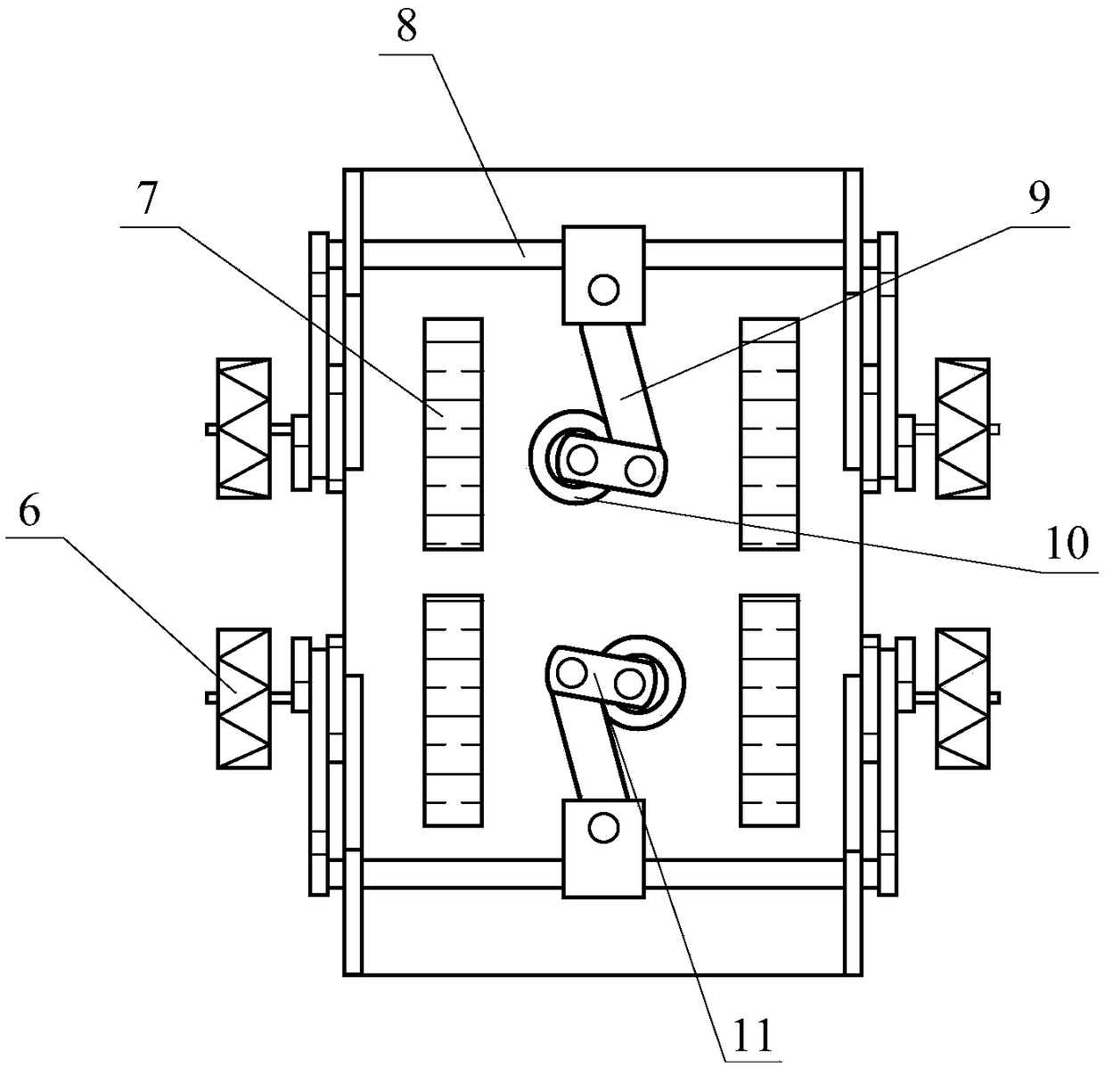 Wheel-caterpillar alternative type all-terrain vehicle